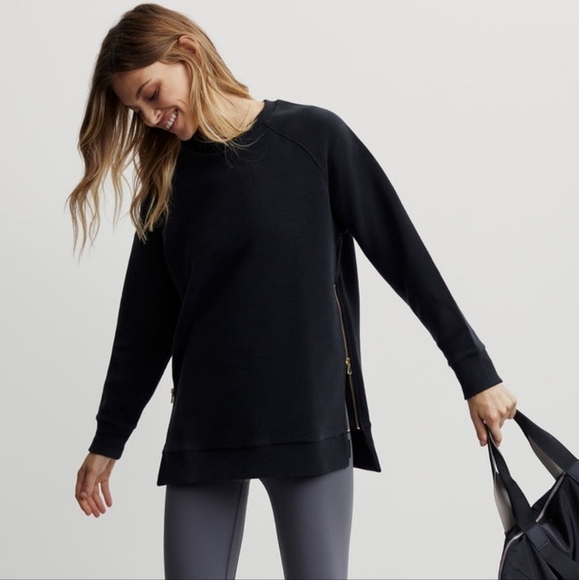 Varley Tops - Varley Side Zip Manning Sweatshirt